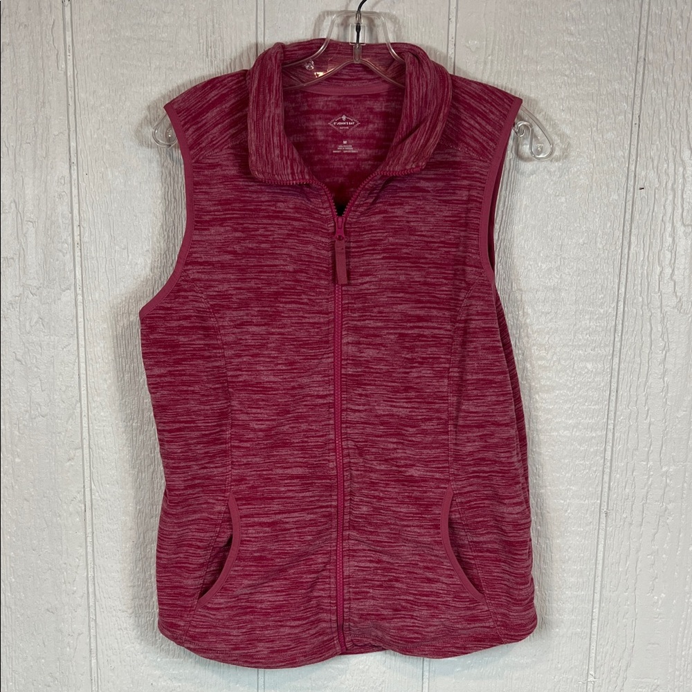 St. John's Bay Pink Zip-Up Vest